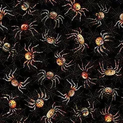 Quilting Treasures, Halloween Picture Patches Panel, Jeepers Creepers Cotton Fabric