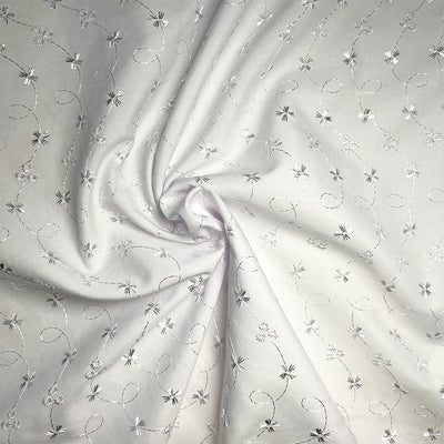 Broderie Anglais, Poly Cotton Fabric