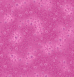 Fin Fabrics Bloom & Blend Magenta Cotton Fabric