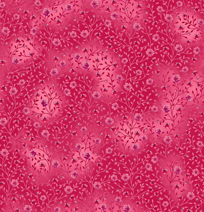 Fin Fabrics Bloom and Blend Pink Cotton Fabric