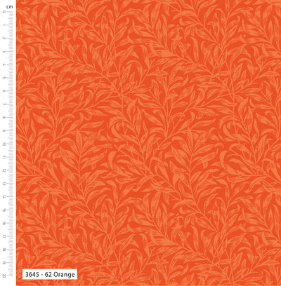 William Morris, Willow Bough Orange Cotton Fabric