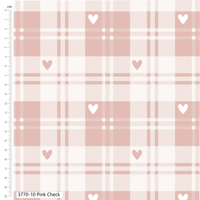 Craft Cotton Co, Toy Box Treasures, Pink Check Cotton Fabric
