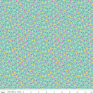 Liberty Gifts From The Garden Fruit Twist Blue Quilting Cotton Fabric