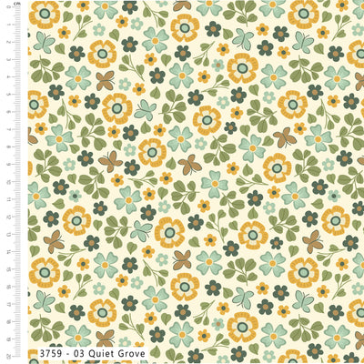 Craft Cotton Skyborne, Tranquil Crane Cotton Fabric