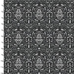 3 Wishes Fabric – Christmas Damask Black Cotton Fabric | Elaine Kay