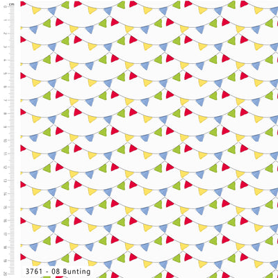 Craft Cotton Sundaes By the Sea Bunting Cotton Fabric