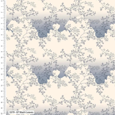 V and A, Serenity in Japan, Washi Leaves, Cotton Fabric