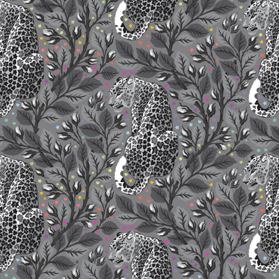 Tula Pink, Greywork, Birthmark Cotton Fabric 258 Shadow