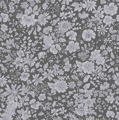Liberty Emily Belle Charcoal Quilting Cotton Fabric