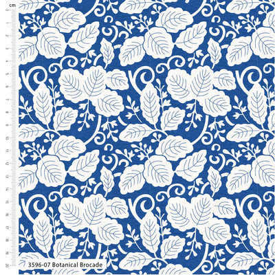 V and A, Crafts of Tranquility, Botanical Brocade, Organic Cotton Fabric