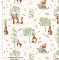 Peter Rabbit Forest Foraging Cotton Fabric – Tales of the Burrow by Craft Cotton