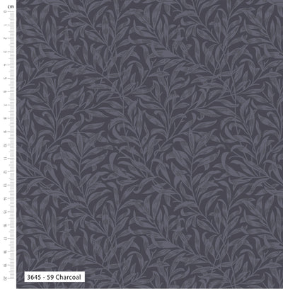 William Morris, Charcoal Willow Bough  Cotton Fabric