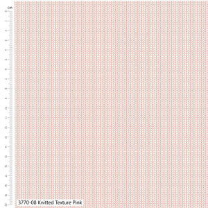 Craft Cotton Co, Toy Box Treasures, Knitted Texture Pink Cotton Fabric