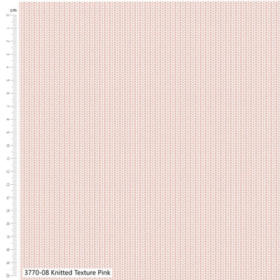 Craft Cotton Co, Toy Box Treasures, Knitted Texture Pink Cotton Fabric