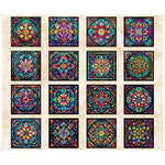 Stained Glass Picture Patches Quilting Panel