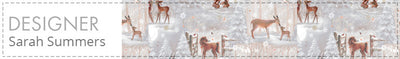 Woodland Wonder Cotton Flannel Snowy Trees