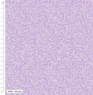 William Morris, Willow Bough  Lilac Cotton Fabric