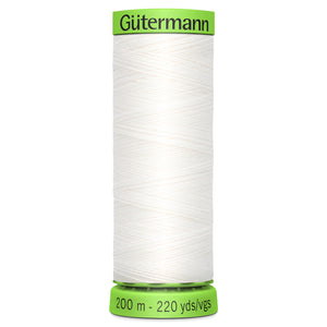 Gutermann Extra Fine Sewing Thread White