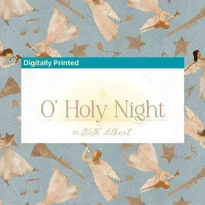 3 Wishes Fabric, Glorious Music, O Holy Night, Cotton Fabric