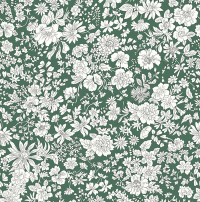 Liberty Emily Belle Evergreen Quilting Cotton Fabric
