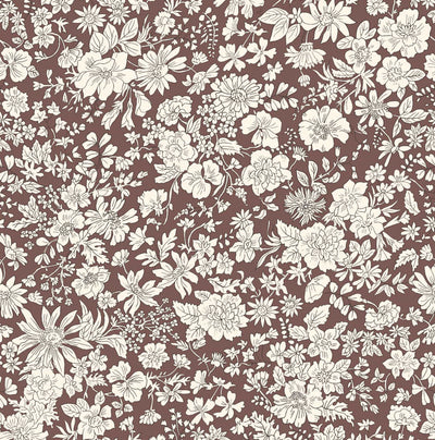 Liberty Emily Belle Chocolate Quilting Cotton Fabric