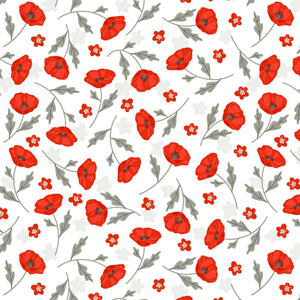 Silent Solace Scarlet Tribute Quilting Cotton Fabric | The Craft Cotton Co