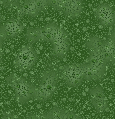 Fin Fabrics Bloom and Blend Olive Green Cotton Fabric