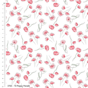Craft Cotton Wild Flowers, Poppy Parade Cotton Fabric - Beautiful Dressmaking Fabric 👗💕