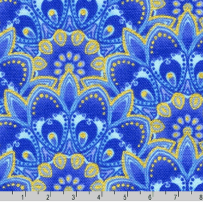 Jaikumari Aquamarine, Robert Kauffman SRKM 21744-425 - Sunnyside Fabrics UK - chromaticity fabric, chromaticity metallic fabric, jaikumari robert kaufffman, metallic, opal colours, robert kauffman - {{product.type}} - sunnysidefabricsuk.com