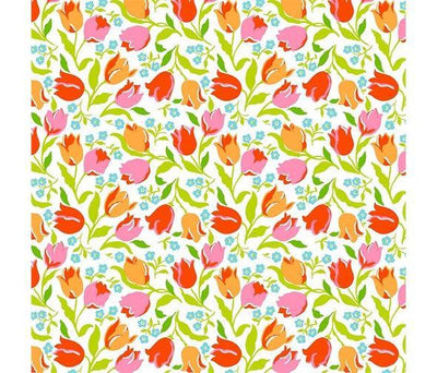 Liberty London Parks, Tulip Triumph, Cotton Fabric