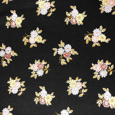 Liberty - The Emporium Collection, Kyoto Posy Charcoal - Sunnyside Fabrics UK - blue, lasenby cotton, Liberty, vintage - {{product.type}} - sunnysidefabricsuk.com