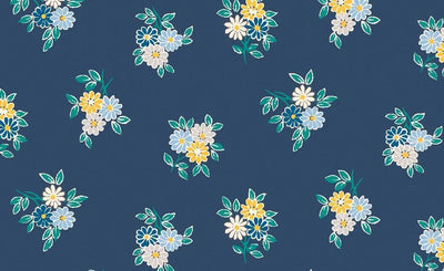 Liberty - The Emporium Collection, Kyoto Posy - Sunnyside Fabrics UK - blue, lasenby cotton, Liberty, vintage - {{product.type}} - sunnysidefabricsuk.com