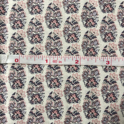 Liberty - The Emporium Collection, Palmeria Pink Grey - Sunnyside Fabrics UK - blue, lasenby cotton, Liberty, vintage - {{product.type}} - sunnysidefabricsuk.com