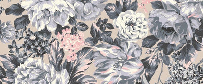 Liberty - The Emporium Collection, Wild Bloom - Sunnyside Fabrics UK - charcoal, floral, Grey, lasenby cotton, Liberty, silver grey, vintage - {{product.type}} - sunnysidefabricsuk.com