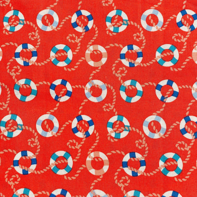 Lifebouys Cotton Fabric Print - Sunnyside Fabrics UK - seasidesealife, summer sewing - {{product.type}} - sunnysidefabricsuk.com