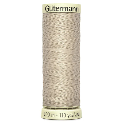 Light Taupe, Colour 722 Gutermann Sew All Thread - Sunnyside Fabrics UK - gutermann, gutermann sew all thread, light taupe thread, polyester thread, sew all thread - {{product.type}} - sunnysidefabricsuk.com