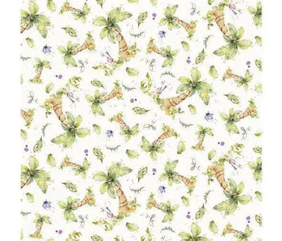 Little Darlings Safari, Palm Trees, Sillier than Sally - Sunnyside Fabrics UK - baby animals, cotton, elephant, giraffe, lion, p and b textiles, safari, safari animals, sillier than sally, zebra - {{product.type}} - sunnysidefabricsuk.com