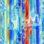 London City Stripe, Cotton Fabric - Sunnyside Fabrics UK - London, London Parks, London Theme - {{product.type}} - sunnysidefabricsuk.com