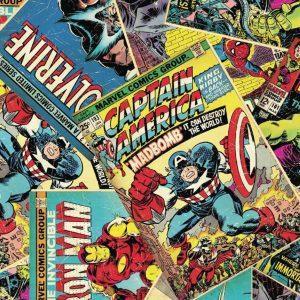 Marvel Comic, Captain America Cotton Fabric - Sunnyside Fabrics UK - batman, batman logo, Craft Cotton Co, disney, Marvel Comics - {{product.type}} - sunnysidefabricsuk.com