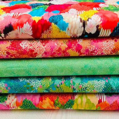 Painterly Trees Sorbet Bundle, Robert Kaufman - Sunnyside Fabrics UK - Painterly Trees, robert kaufman - {{product.type}} - sunnysidefabricsuk.com