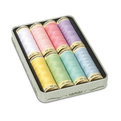Pastel Vintage Tin, Gutermann Sew All Thread GUT 640951 - Sunnyside Fabrics UK - cotton thread, gutermann, Thread - {{product.type}} - sunnysidefabricsuk.com