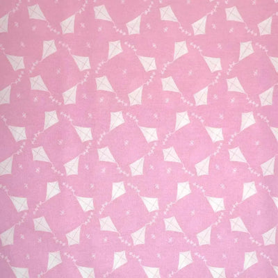Pink Kites Nursery Basics - Sunnyside Fabrics UK - kites, nursery, nursery fabric - {{product.type}} - sunnysidefabricsuk.com