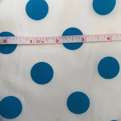 Polka Dot Spot Turquoise Polycotton - Sunnyside Fabrics UK - polka dot, Polycotton - {{product.type}} - sunnysidefabricsuk.com