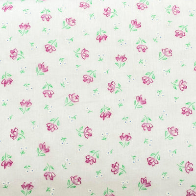 Pretty Pink Floral Polycotton - Sunnyside Fabrics UK - Dalmation, dog, dog bandana, dogs, Polycotton - {{product.type}} - sunnysidefabricsuk.com