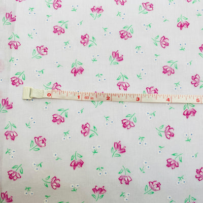 Pretty Pink Floral Polycotton - Sunnyside Fabrics UK - Dalmation, dog, dog bandana, dogs, Polycotton - {{product.type}} - sunnysidefabricsuk.com