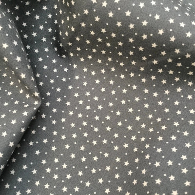 Rose and Hubble, Stars Grey Cotton Fabric - Sunnyside Fabrics UK - cotton, cotton fabric, Grey, Rose and Hubble, sewing fabric, Stars - {{product.type}} - sunnysidefabricsuk.com