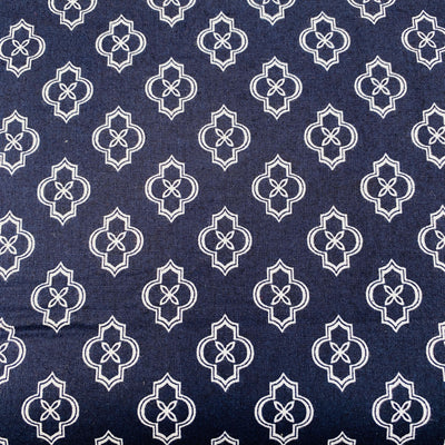 Safi Tile Blue, Cotton Fabric - Sunnyside Fabrics UK - essential trends, quilting fabric, red cotton fabric, sashing fabric - {{product.type}} - sunnysidefabricsuk.com