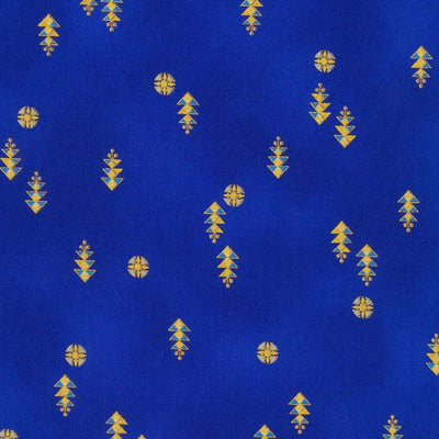 Sapphire Blue, Ancient Beauty, Robert Kaufman Fabric - Sunnyside Fabrics UK - Ancient Beauty, gold, Gold and Cream, Gold metallic, gold metallic cotton fabric, gold Metallic Sparkle, gold patchwork fabric, gold sparkle, gold thread, jaikumari robert kaufffman, robert kauffman, sapphire blue - {{product.type}} - sunnysidefabricsuk.com