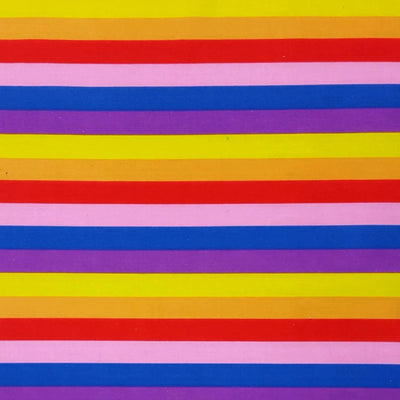 Seaside Stripe Polycotton - Sunnyside Fabrics UK - Polycotton, pride, rainbow, stripe - {{product.type}} - sunnysidefabricsuk.com