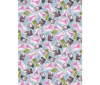 Seine Stripes, La Parisienne Michael Miller Fabric - Sunnyside Fabrics UK - hot air balloons, Michael Miller, paris - {{product.type}} - sunnysidefabricsuk.com